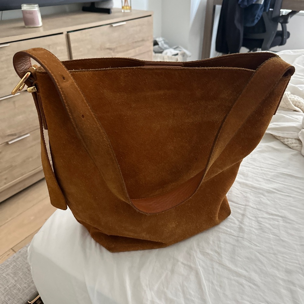 Madewell Suede Bucket Tote